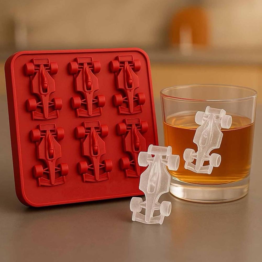 Silicone Mold Tray - Formula 3D Racing Car Ice Mold