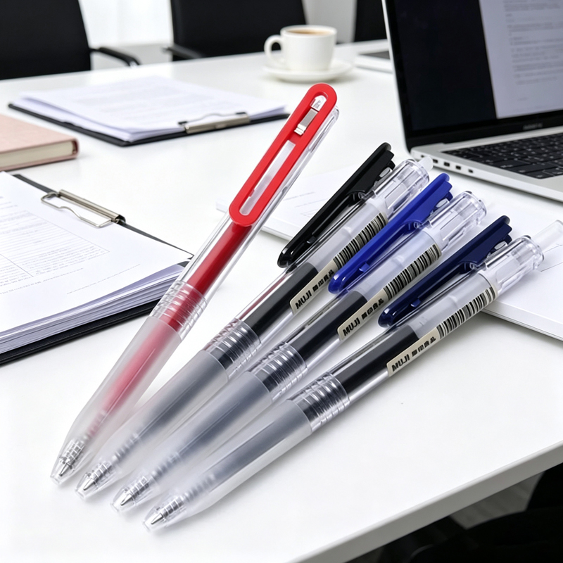 Muji Stationery Gel Pen - 0.5mm Retractable Press MUJIs Gel Pens,