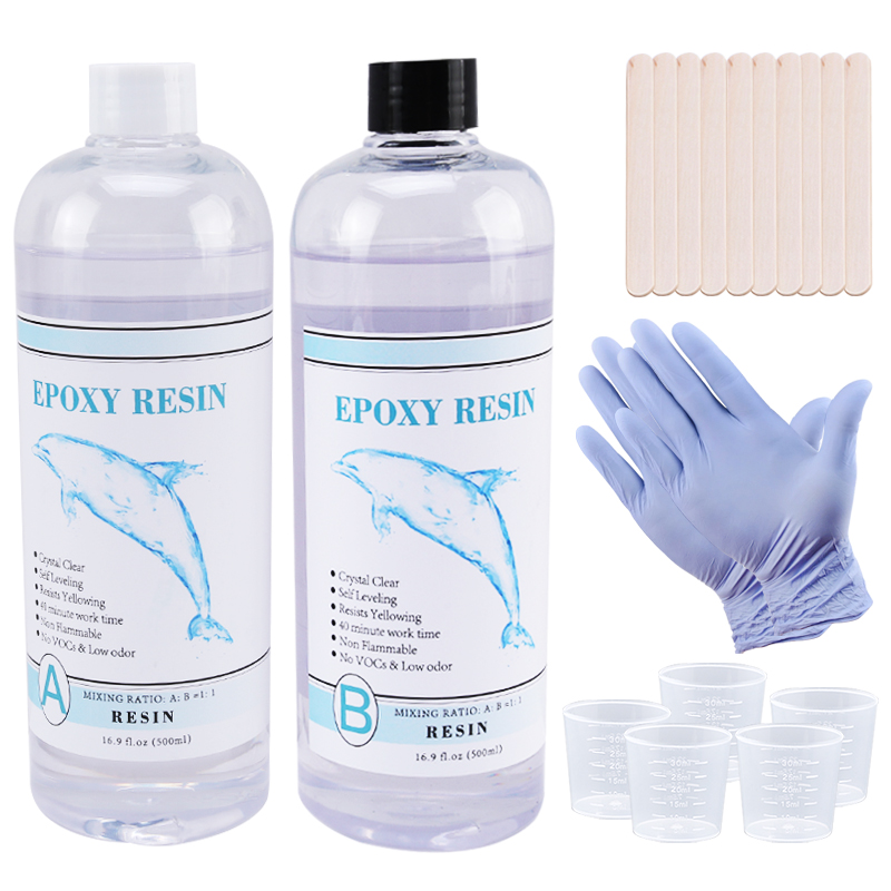 Epoxy Uv Resin Kit - 1:1 Trong Suốt Nhựa Dính Rõ