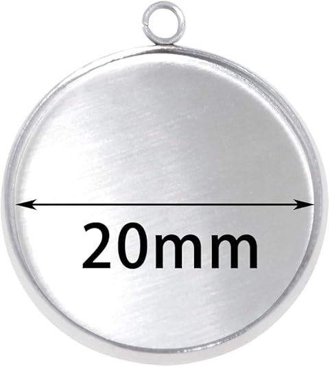 20 Pieces Stainless Steel Roun - đánh giá và giá Resin Crafts
