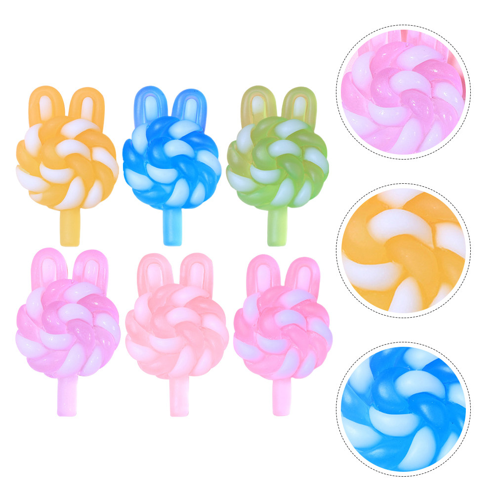 24Pcs Cute Cartoon Lollipop Ch - đánh giá và giá Resin Craft Material