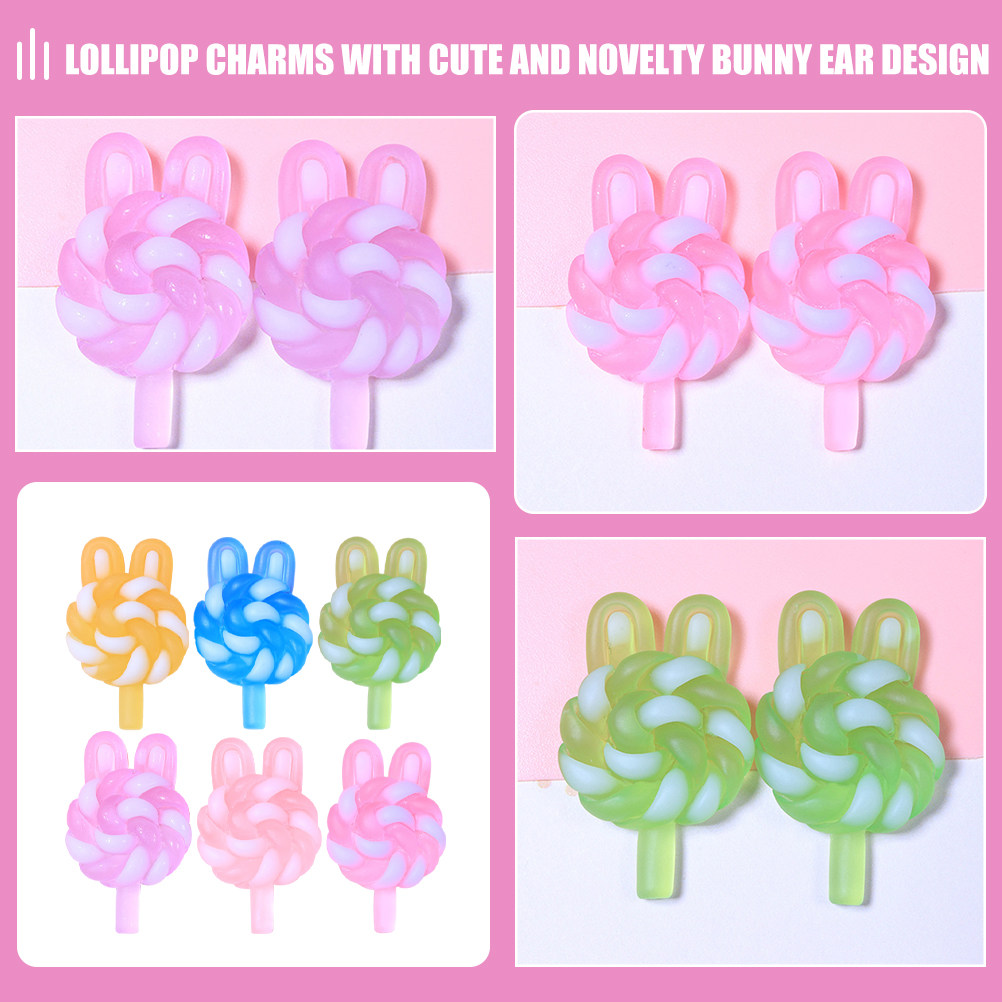 24Pcs Cute Cartoon Lollipop Ch - đánh giá và giá Resin Craft Material