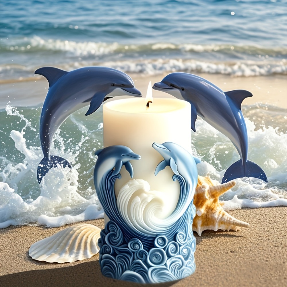 Ocean Theme Silicone Candle Mo - đánh giá và giá Resin Ocean Wave Mold
