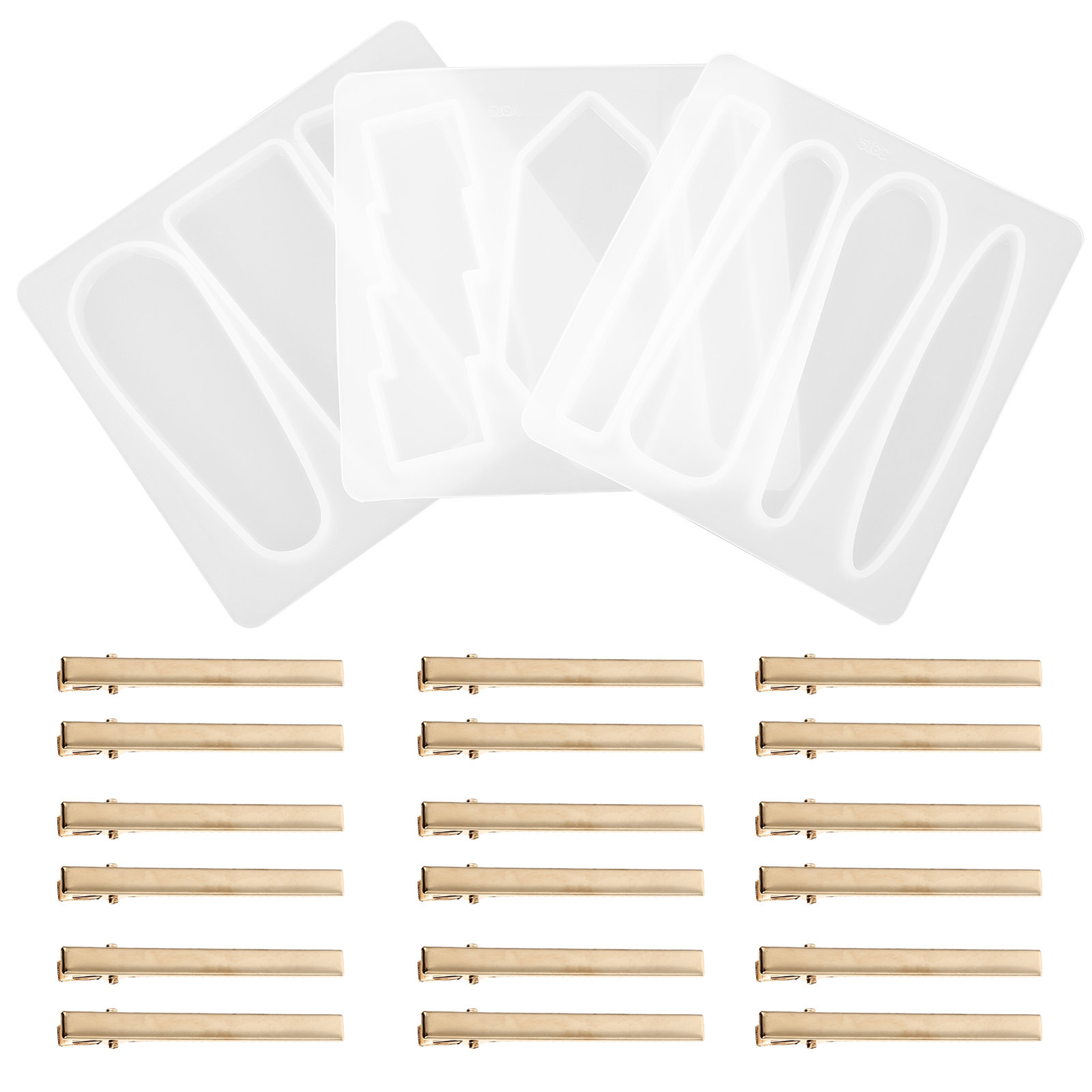 1Set Silicone Hair Clips Mold  - đánh giá và giá Resin Crafts