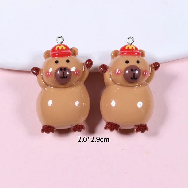 10Pcs Glossy Flatback Capybara - đánh giá và giá Resin Craft Supplies