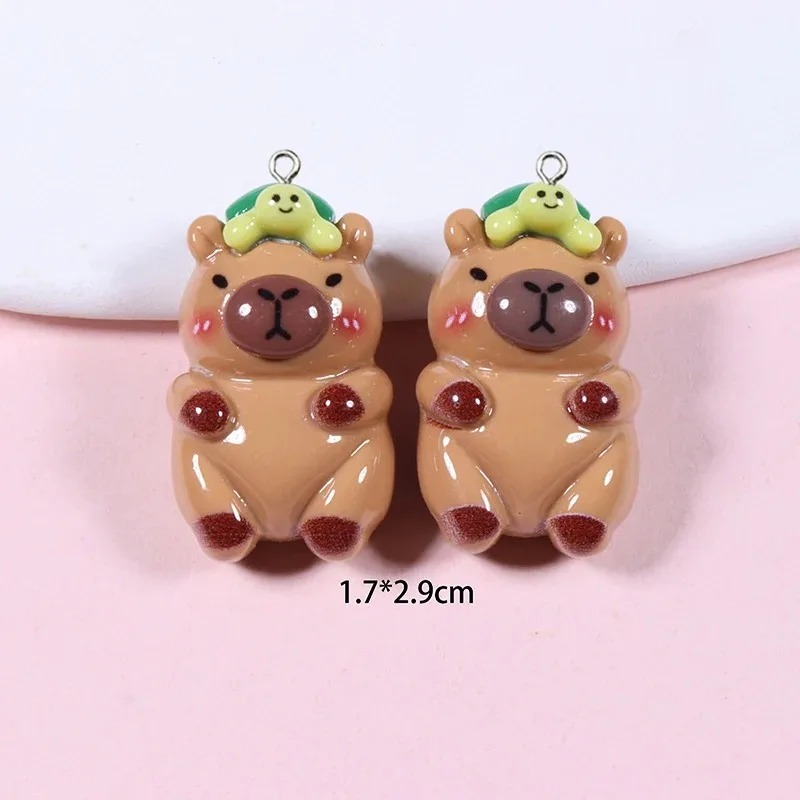 10Pcs Glossy Flatback Capybara - đánh giá và giá Resin Craft Supplies