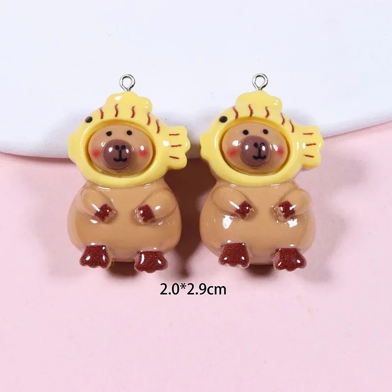 10Pcs Glossy Flatback Capybara - đánh giá và giá Resin Craft Supplies