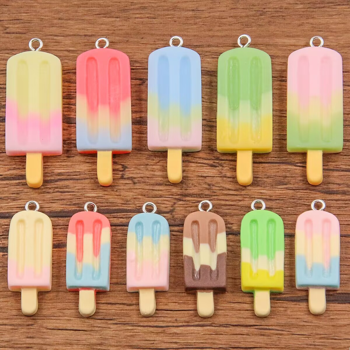 6Pcs Gradient Ice Pop Resin Ch - đánh giá và giá Resin Crafts Diy