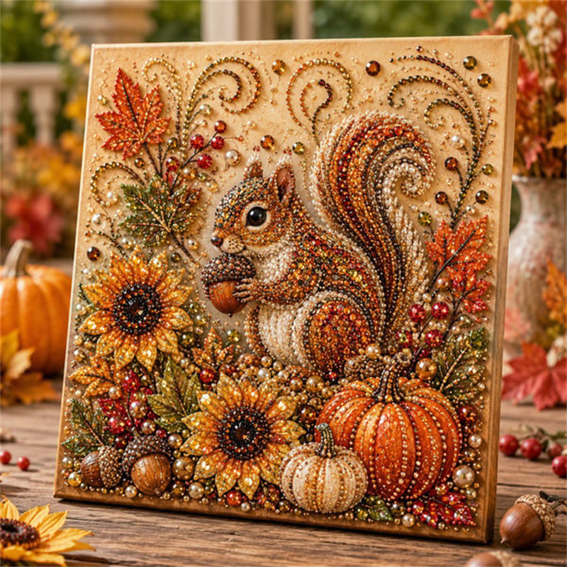 Autumn Diamond Pearl Painting  - đánh giá và giá Resin Craft Kit