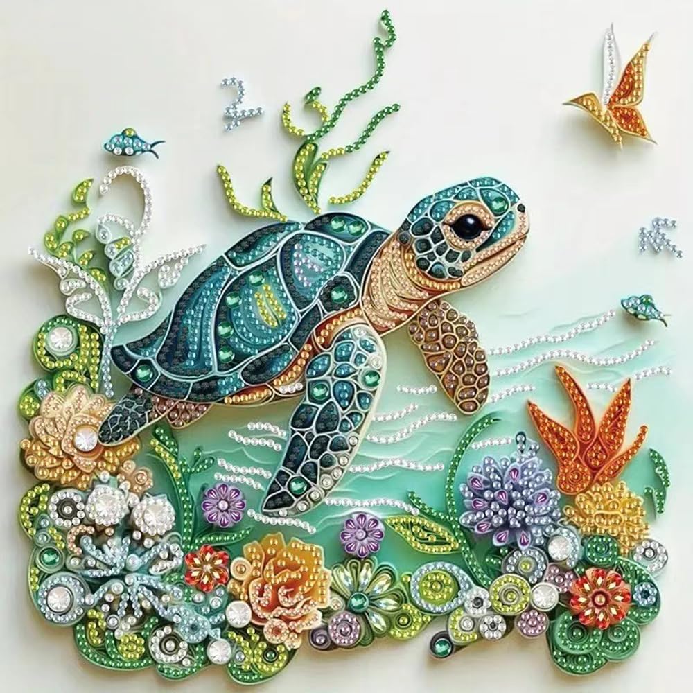 Sea Turtle Animal Diamond Pain - đánh giá và giá Resin Craft Kit