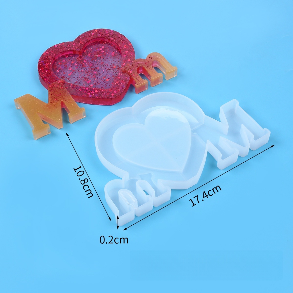 Letter Mm Epoxy Resin Silicone - đánh giá và giá Resin Craft Material