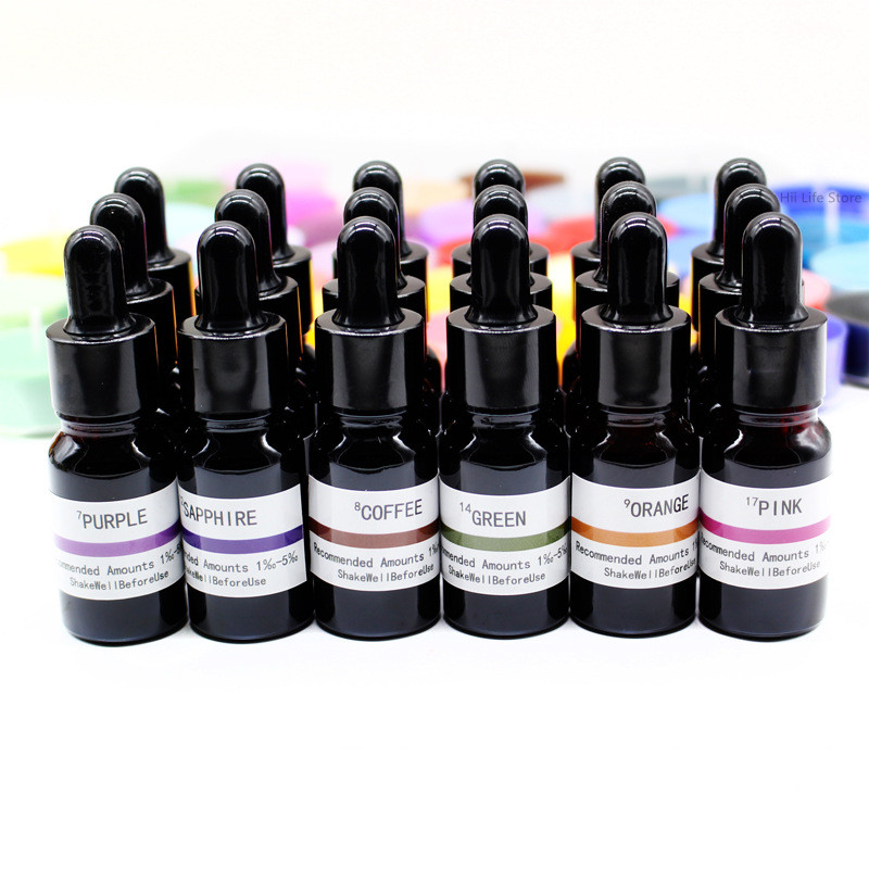 10ml Liquid Candle Dye High Co - đánh giá và giá Resin Pigment Set