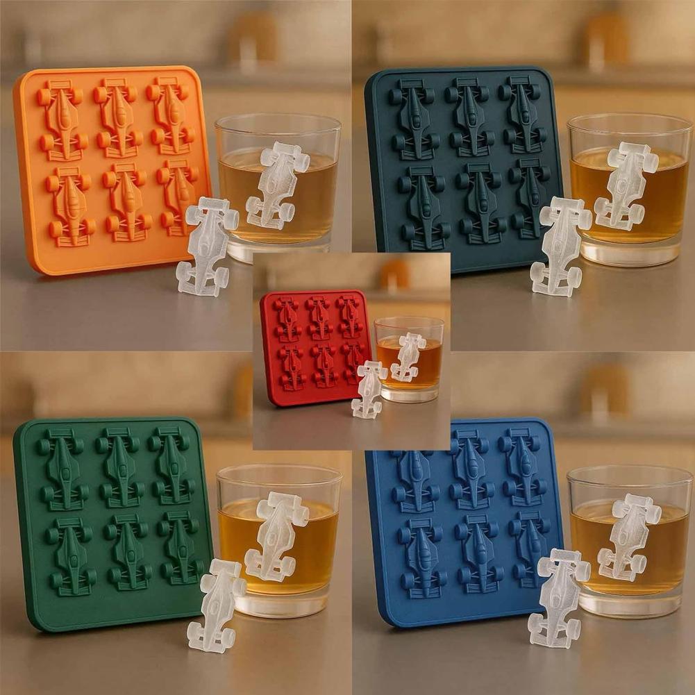 Formula 3D Racing Car Ice Mold - đánh giá và giá Silicone Mold Tray