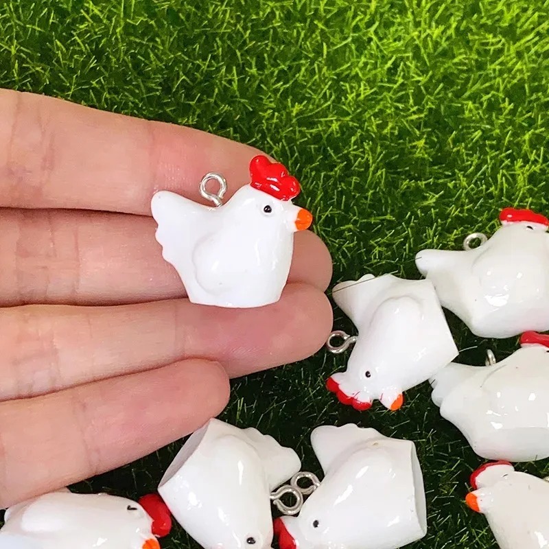 10Pcs Cute Mini 3D Chicken Res - đánh giá và giá Resin Craft Supplies
