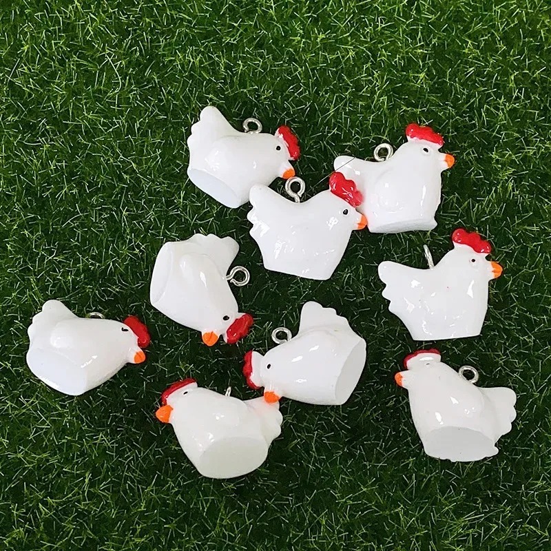10Pcs Cute Mini 3D Chicken Res - đánh giá và giá Resin Craft Supplies
