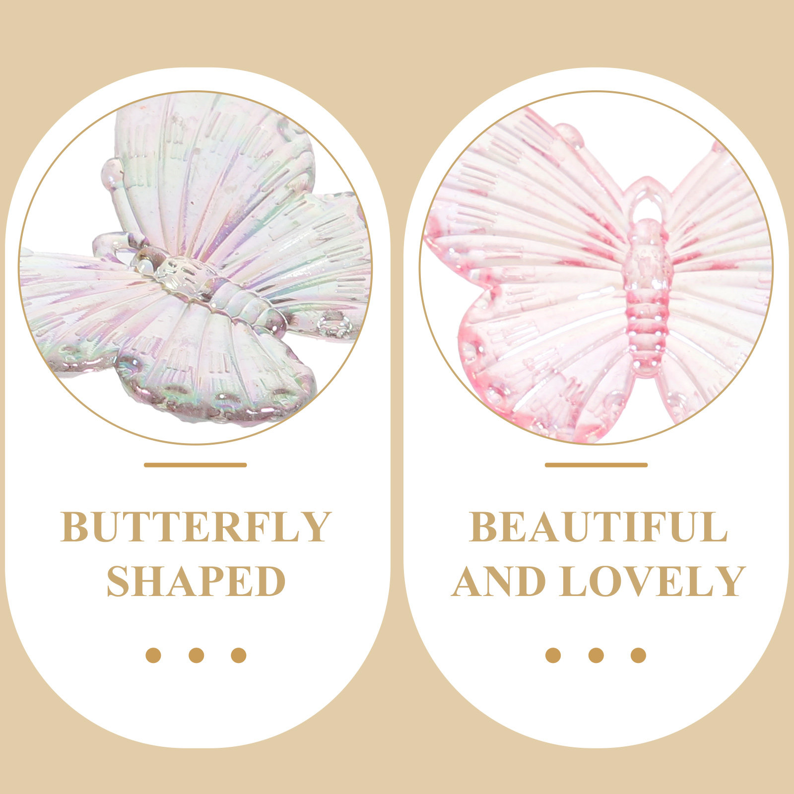 40Pcs Electroplated Butterfly  - đánh giá và giá Resin Craft Supplies