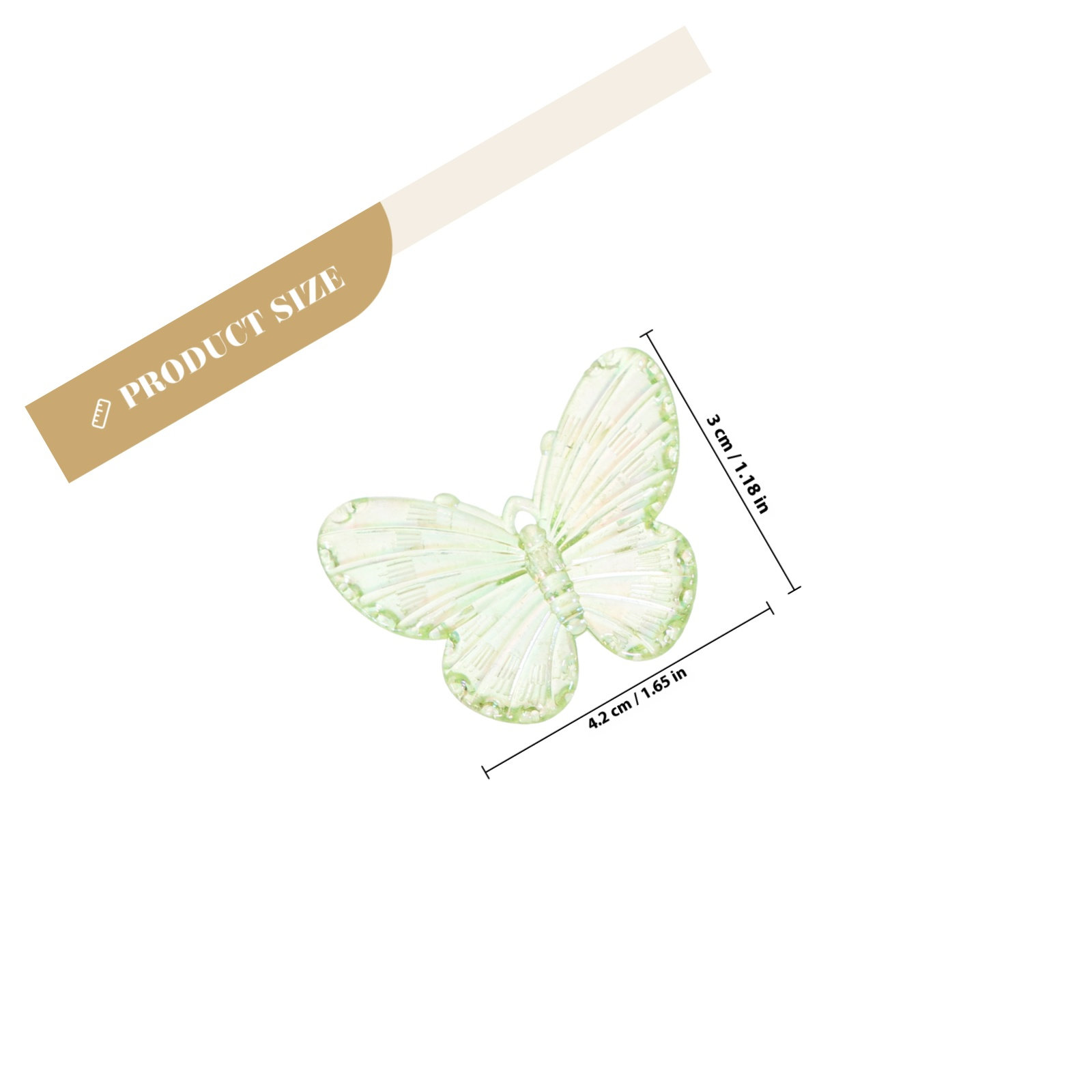 40Pcs Electroplated Butterfly  - đánh giá và giá Resin Craft Supplies