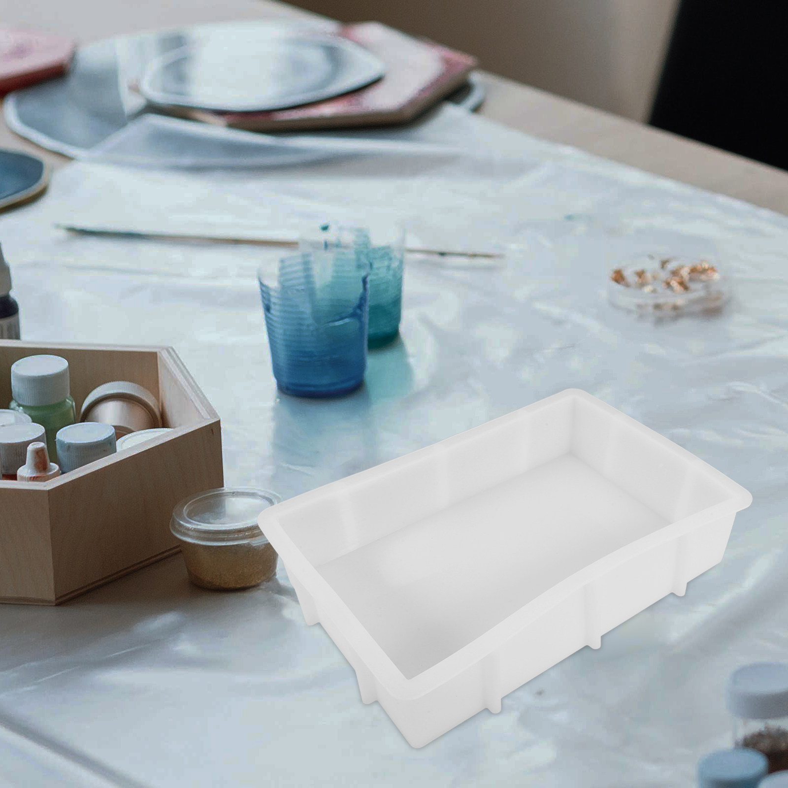 Large Rectangle Resin Silicone - đánh giá và giá Flower Preservation Resin