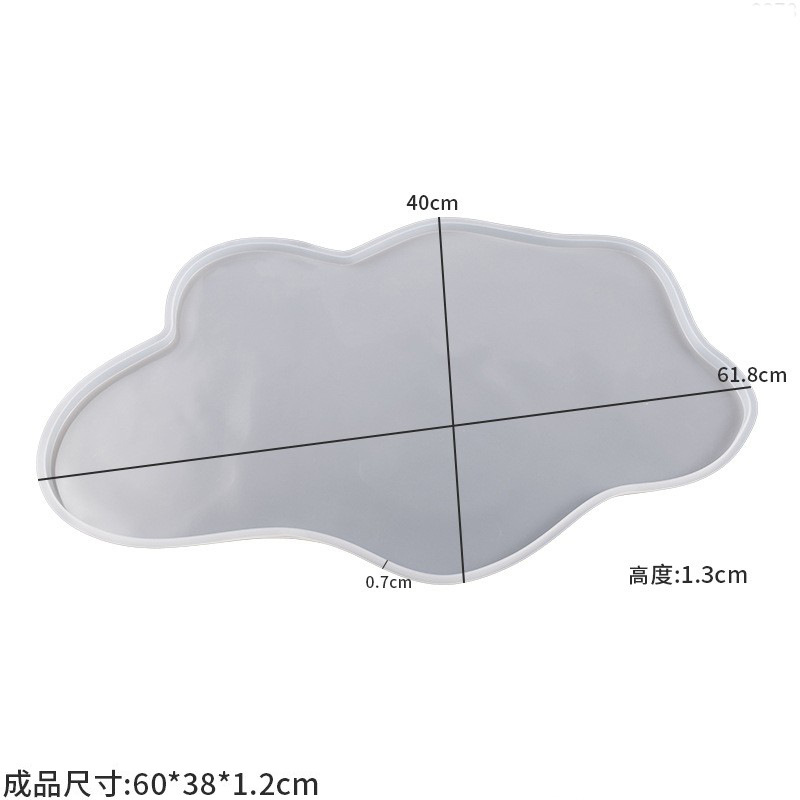 Large 61cm Irregular tray epox - đánh giá và giá Resin Ocean Wave Mold