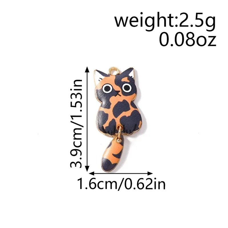 10Pcs 16×39mm Cute Cartoon Cat - đánh giá và giá Resin Craft Material