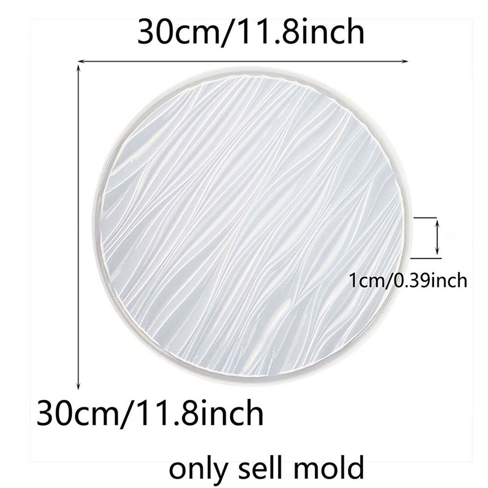 Large Round Tray Silicone Mold - đánh giá và giá Resin Craft Material