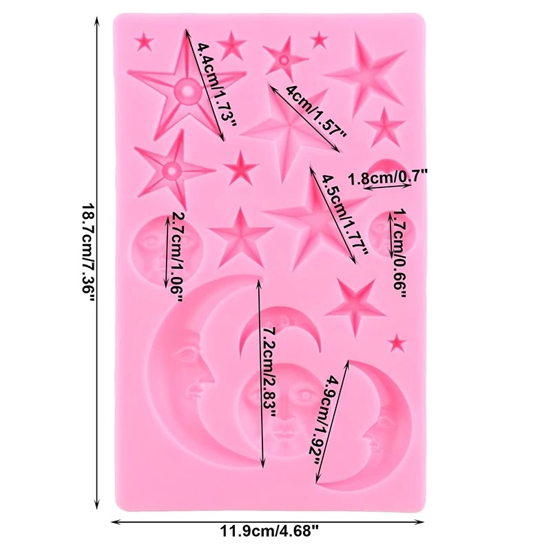 Sun Face Moon Stars Polymer Cl - đánh giá và giá Resin Craft Material