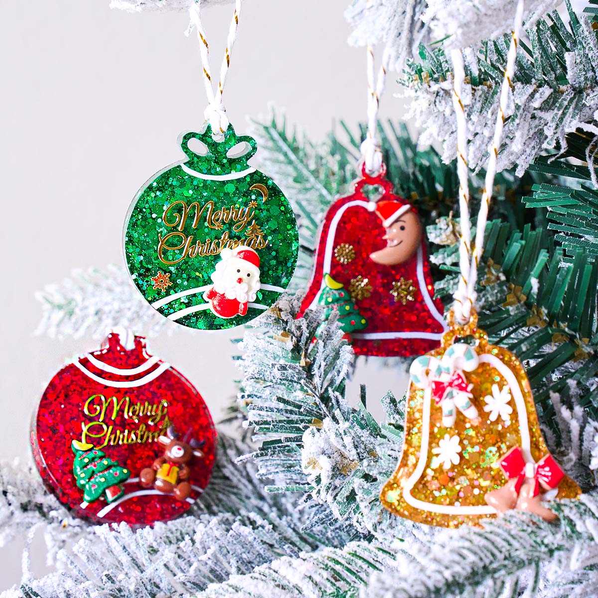Xmas Tag Pendant Silicone Mold - đánh giá và giá Resin Craft Material