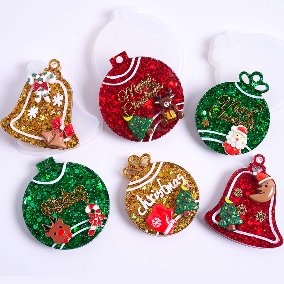 Xmas Tag Pendant Silicone Mold - đánh giá và giá Resin Craft Material