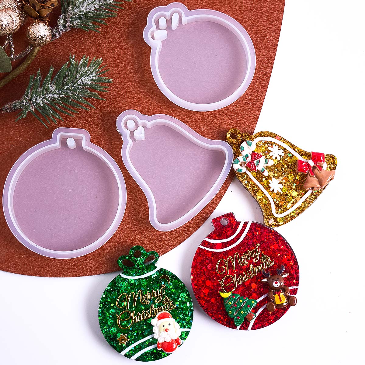 Xmas Tag Pendant Silicone Mold - đánh giá và giá Resin Craft Material