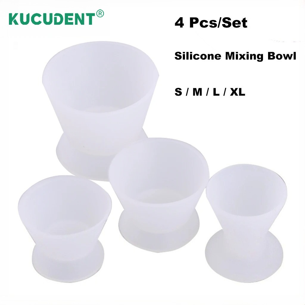 4Pcs/Set Dental Silicone Cup F - đánh giá và giá Mixing Cup Silicone