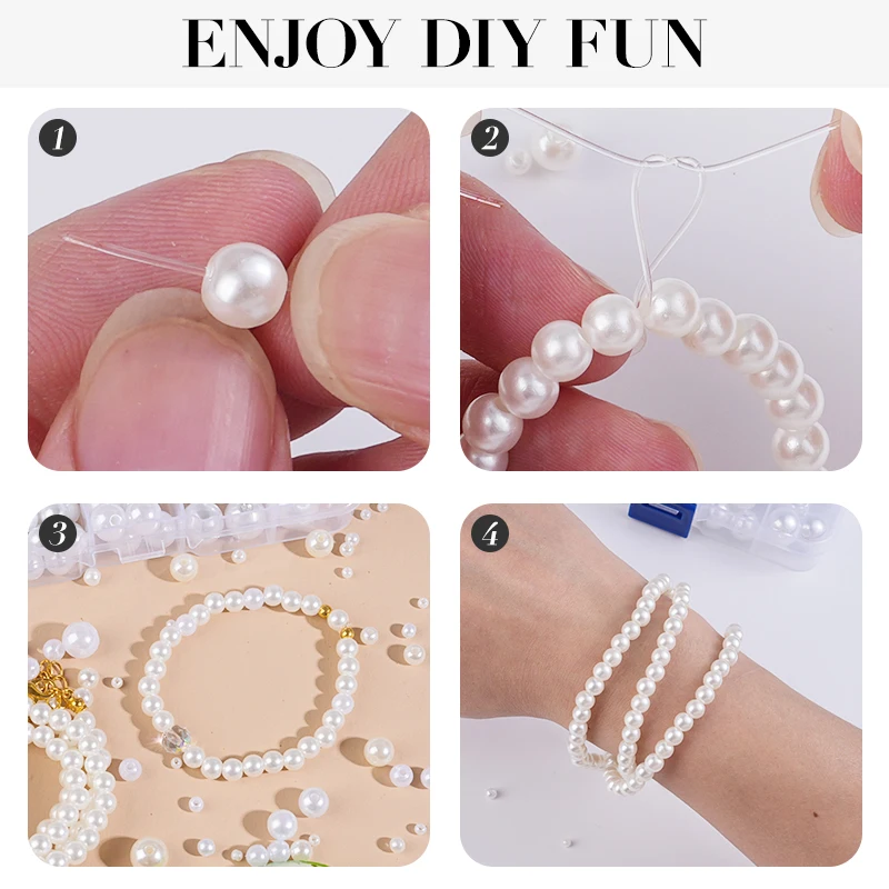 800pcs Artificial Faux Pearl R - đánh giá và giá Resin Crafts Diy