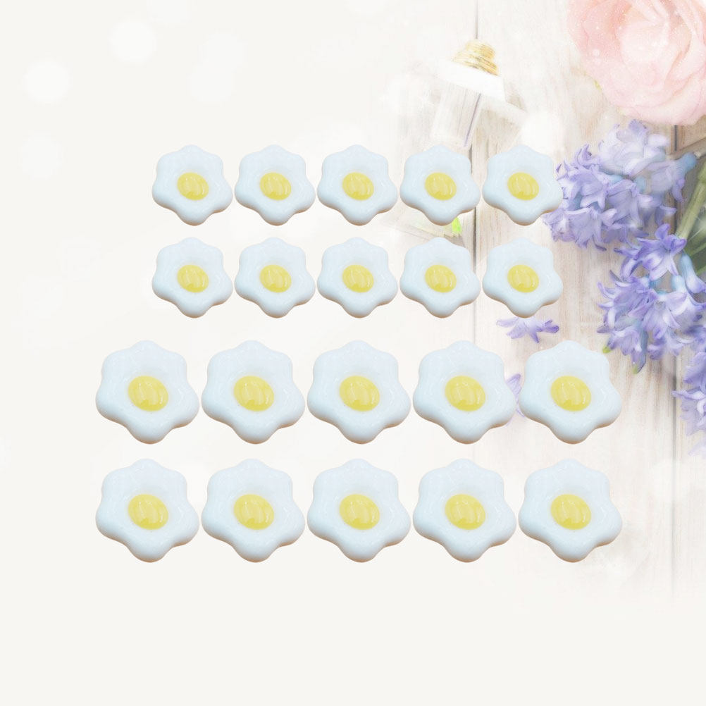 20Pcs Simulated Fried Egg Resi - đánh giá và giá Resin Craft Material