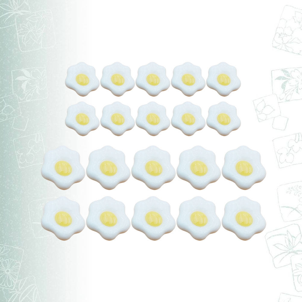 20Pcs Simulated Fried Egg Resi - đánh giá và giá Resin Craft Material