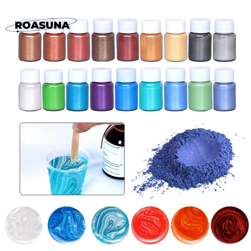 24 Colors Mica Pearl Powder fo - đánh giá và giá Resin Pigment Set