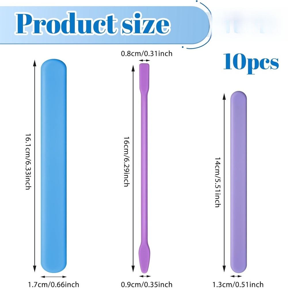 10 Count Silicone Stirring Too - đánh giá và giá Resin Craft Workshop