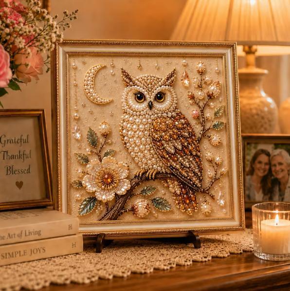 Owl Diamond Pearl Art DIY Pain - đánh giá và giá Resin Craft Kit