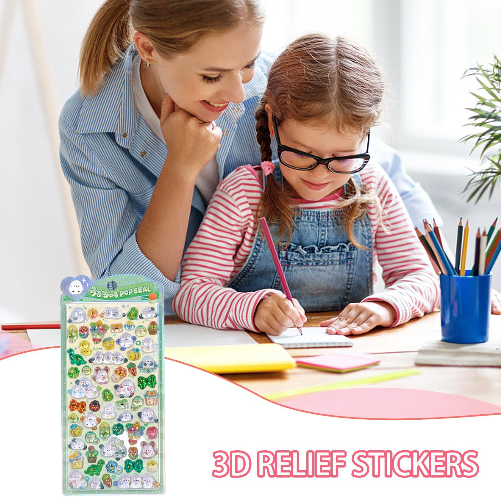 Cute Sticker Pack 3D Glitter S - đánh giá và giá Resin Glitter Pack