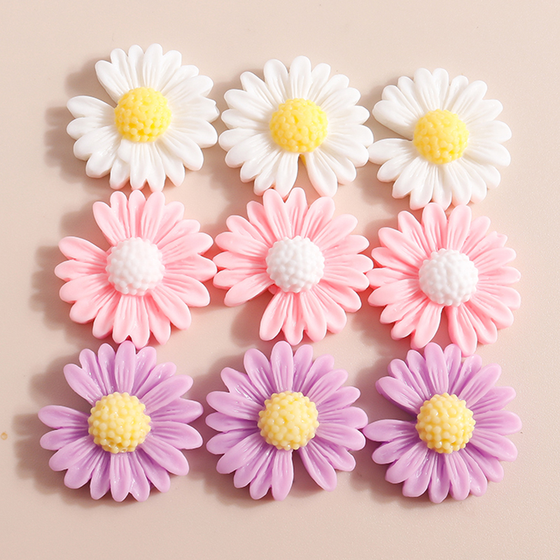 10pcs 20*20mm Kawaii Daisy Flo - đánh giá và giá Flower Preservation Resin