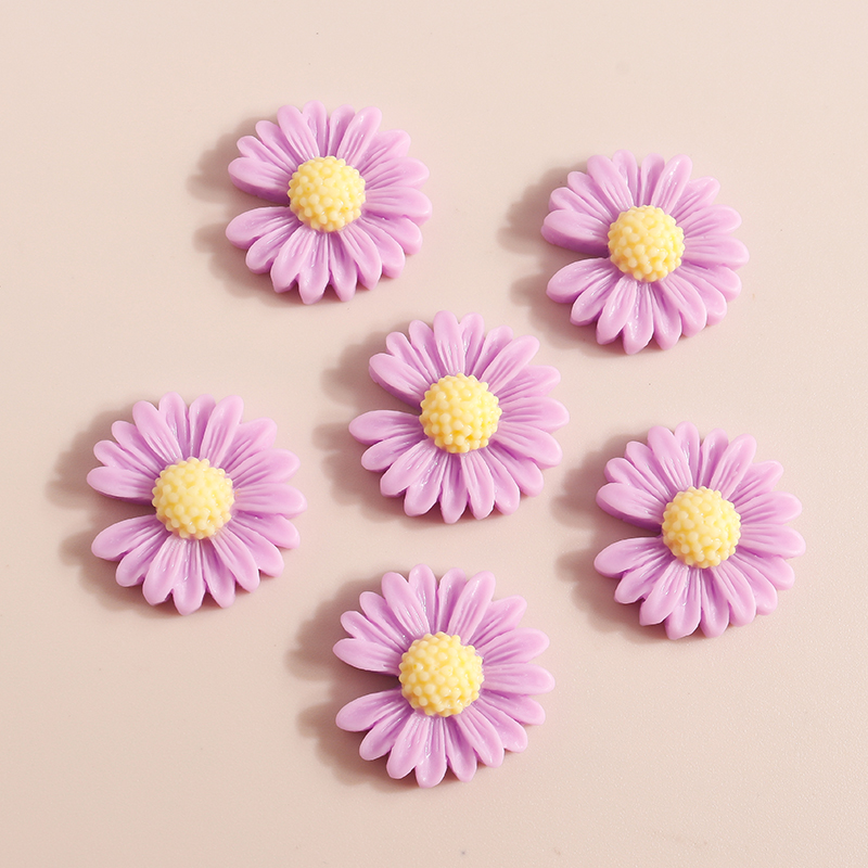 10pcs 20*20mm Kawaii Daisy Flo - đánh giá và giá Flower Preservation Resin