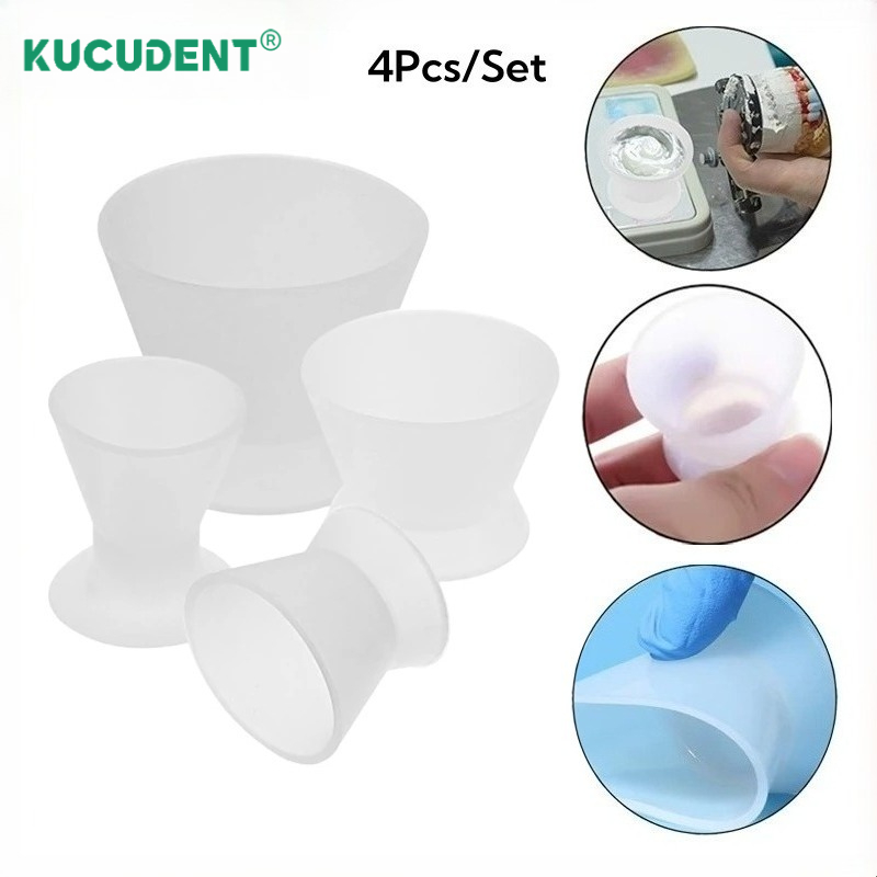 4Pcs/Set Dental Silicone Mixin - đánh giá và giá Mixing Cup Silicone