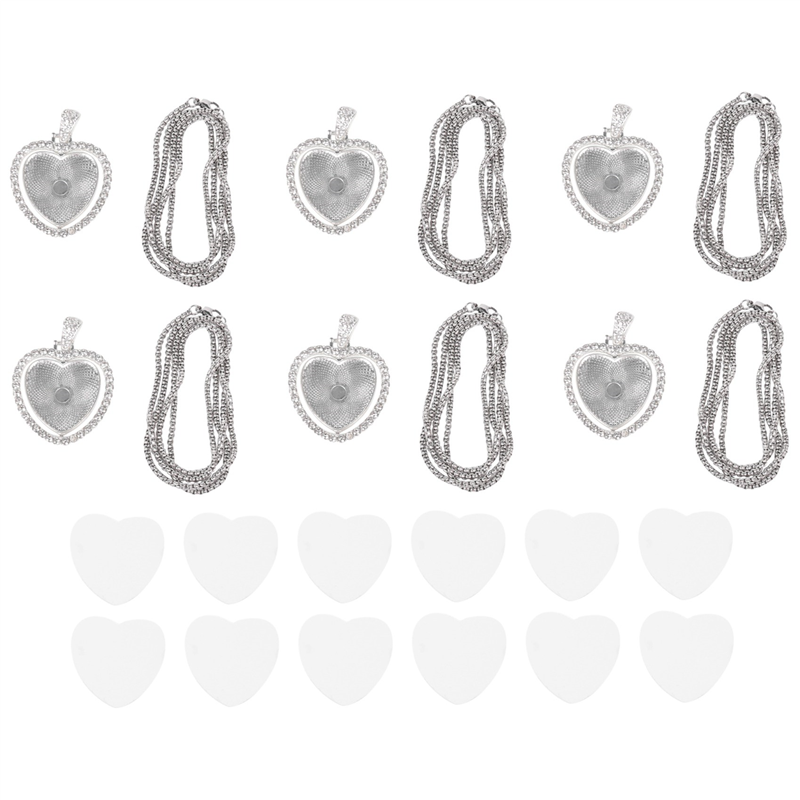 FAST-48Pcs Sublimation Rhinest - đánh giá và giá Bezels Set Pendant