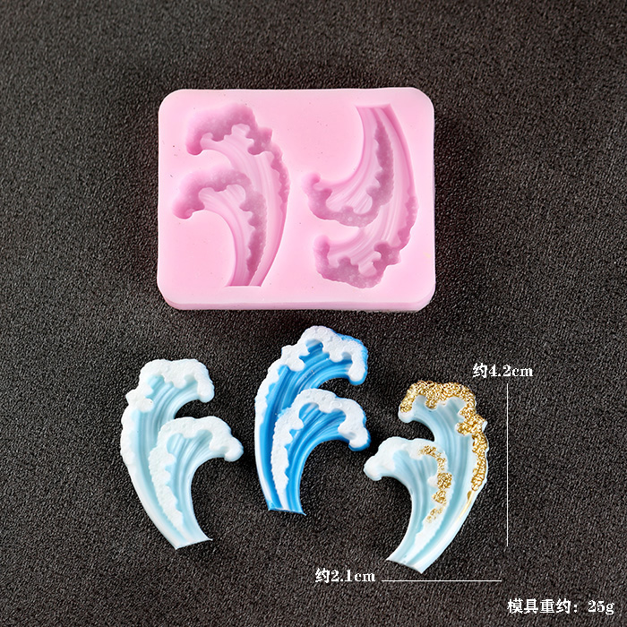 Wave Ocean Silicone Molds Cake - đánh giá và giá Resin Ocean Wave Mold