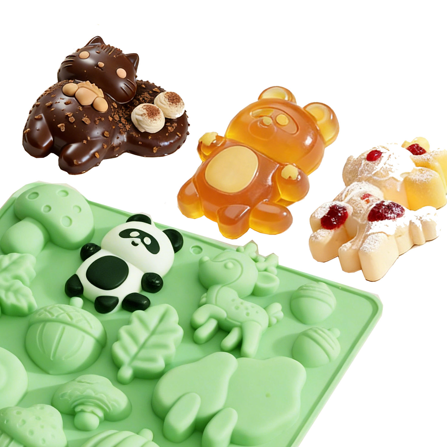 1 Silicone Cake Mold in the Sh - đánh giá và giá Resin Craft Supplies