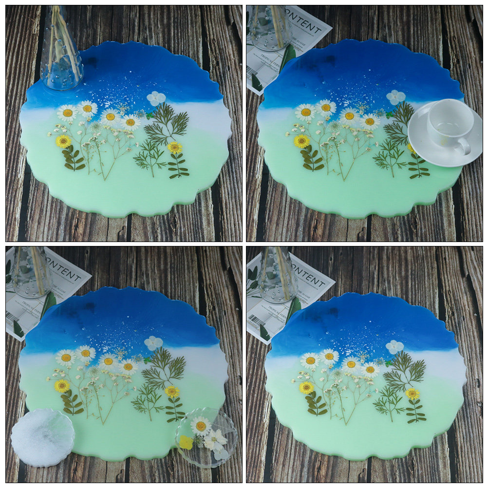 2Pcs Crystal Resin Silicone Tr - đánh giá và giá Silicone Mold Tray