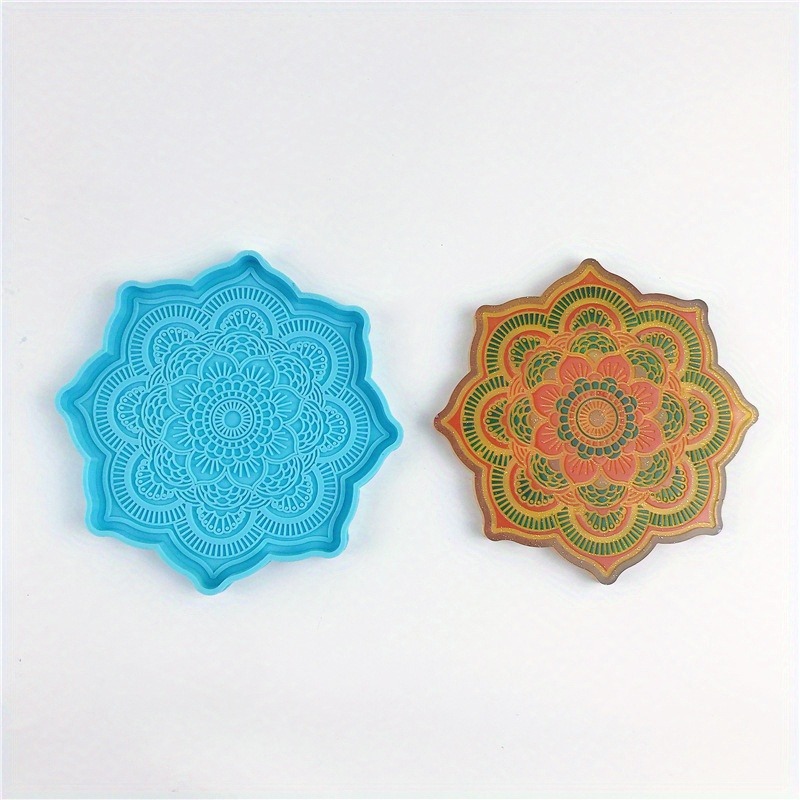 Mandala Coaster Silicone Mold  - đánh giá và giá Resin Craft Material