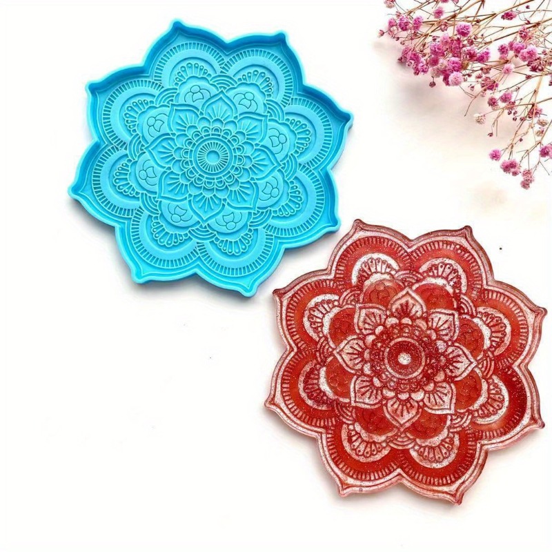Mandala Coaster Silicone Mold  - đánh giá và giá Resin Craft Material