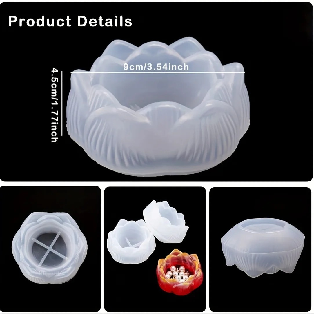 1pc DIY Lotus Flower Silicone  - đánh giá và giá Flower Preservation Resin