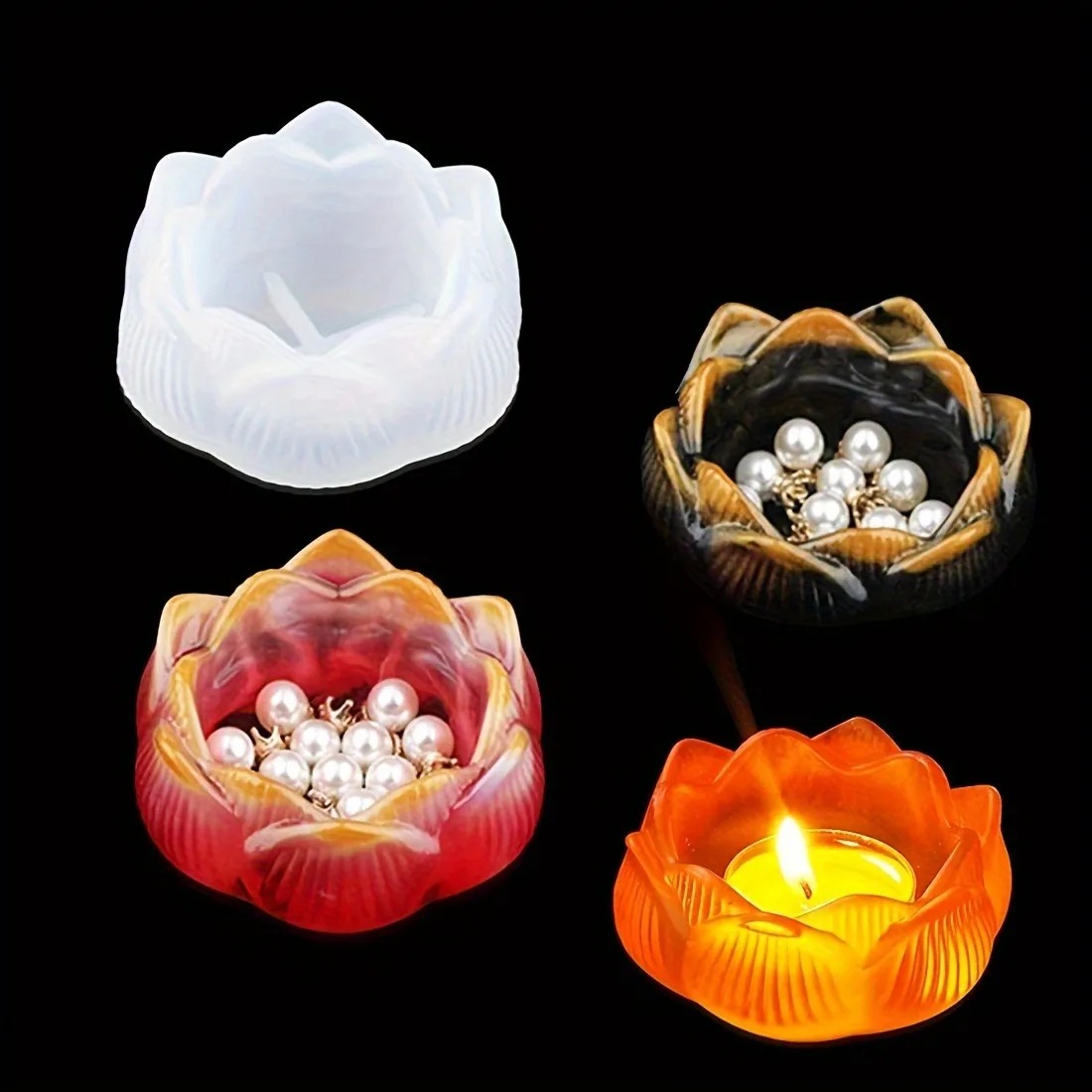 1pc DIY Lotus Flower Silicone  - đánh giá và giá Flower Preservation Resin