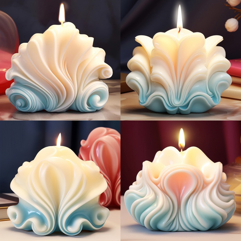 Ocean Shell Candle Silicone Mo - đánh giá và giá Resin Ocean Wave Mold