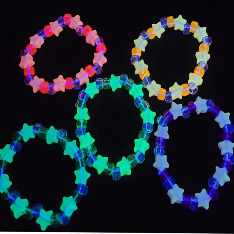 5 Glow star kandi bracelet set - đánh giá và giá Resin Glitter Pack